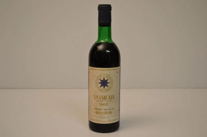 Sassicaia Tenuta San Guido 1968                                             - Auction Fine Wines from Important Private Italian Cellars - Pandolfini Casa d'Aste