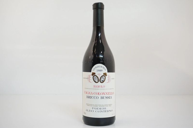 Barolo Vigna Colonnello Bricco Bussia Poderi Aldo Conterno 1989  - Asta VINI PREGIATI E DISTILLATI DA COLLEZIONE - Pandolfini Casa d'Aste