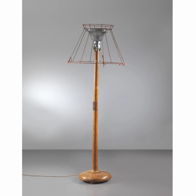 FLOOR LAMP, WOODEN AND METAL STRUCTURE  - Auction 20th CENTURY DESIGN - Pandolfini Casa d'Aste