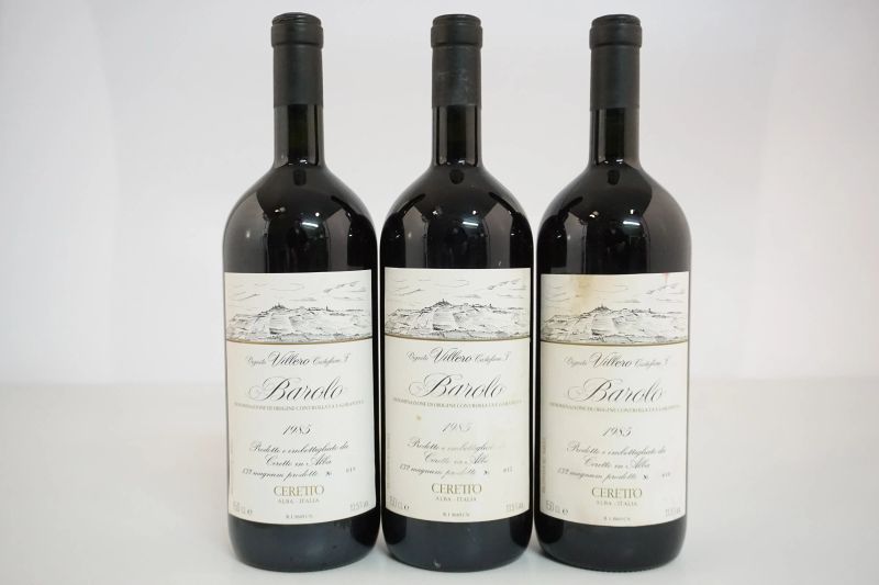 Barolo Vigneto Villero Castiglione Falletto Ceretto 1985  - Asta ASTA A TEMPO | Smart Wine - Pandolfini Casa d'Aste
