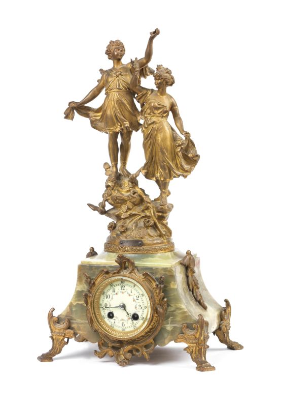      OROLOGIO DA CAMINO, FRANCIA, SECOLO XIX   - Auction Online Auction | Furniture and Works of Art from Veneta proprietY - PART TWO - Pandolfini Casa d'Aste