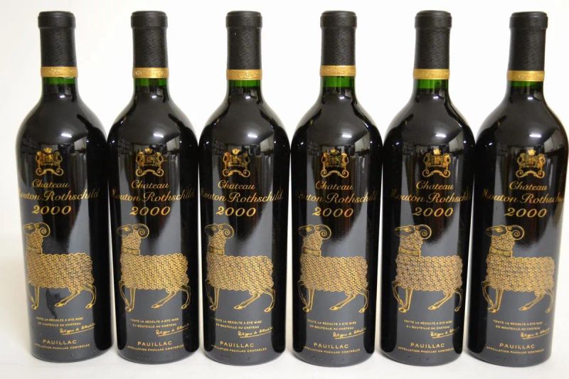 Chateau Mouton Rothschild 2000  - Auction PANDOLFINI FOR EXPO 2015: Finest and rarest wines - Pandolfini Casa d'Aste