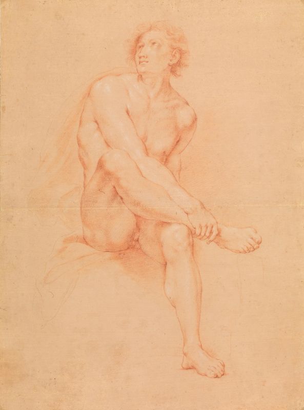      Scuola romana, sec. XVIII   - Auction Works on paper: 15th to 19th century drawings, paintings and prints - Pandolfini Casa d'Aste