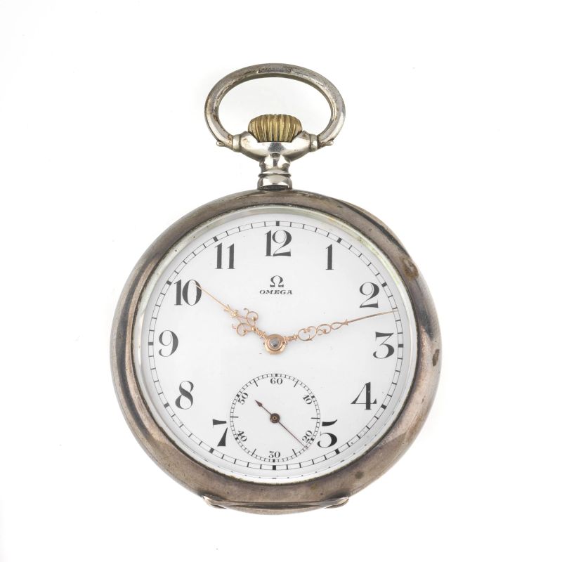 Omega : OMEGA GRAND PRIX PARIS N. 50969XX SILVER POCKET WATCH  - Auction TIMED AUCTION | WATCHES AND PENS - Pandolfini Casa d'Aste
