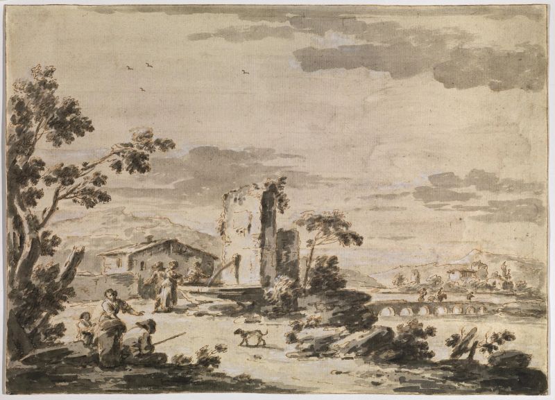 Scuola veneta, sec. XVIII  - Auction Works on paper: 15th to 19th century drawings, paintings and prints - Pandolfini Casa d'Aste