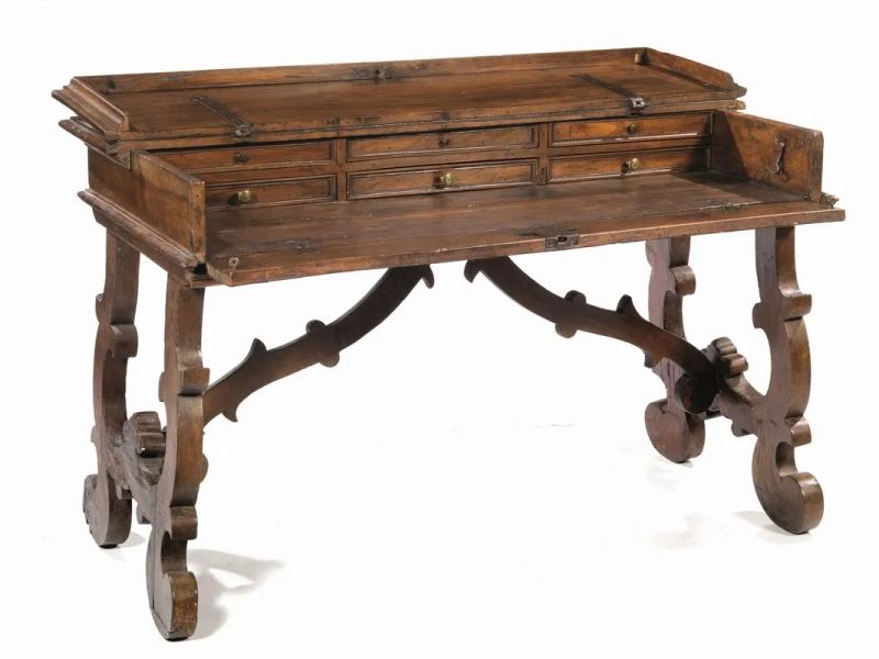 SCRIVANIA SAN FILIPPO, TOSCANA, FINE SECOLO XVII  - Auction Furniture and works of art - Pandolfini Casa d'Aste