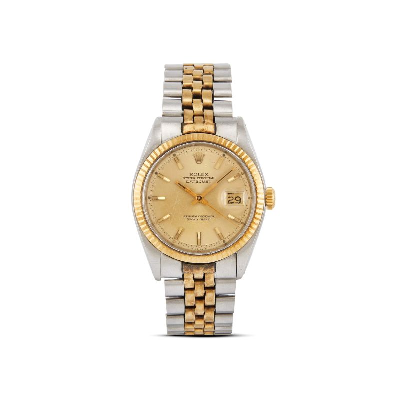 Rolex : ROLEX DATEJUST REF. 1601 N. 20315XX STAINLESS STEEL AND GOLD WRISTWATCH, 1969  - Auction WRISTWATCHES - Pandolfini Casa d'Aste