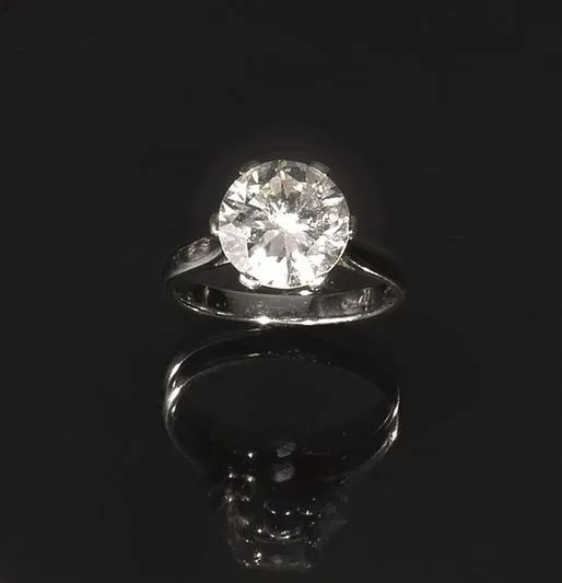 Anello in oro bianco e diamante  - Auction Important Jewels and Watches - I - Pandolfini Casa d'Aste