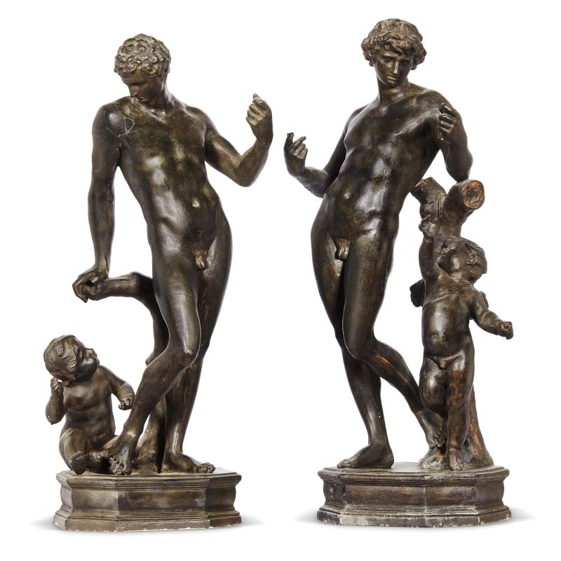 A PAIR OF TUSCAN GROUPS, 19TH CENTURY  - Auction GIOVANNI PRATESI | HOMO FABER PART II - Pandolfini Casa d'Aste