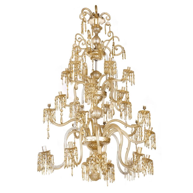 A LARGE FLORENTINE CHANDELIER, LATE 18TH CENTURY  - Auction FURNITURE AND WORKS OF ART FROM PRIVATE COLLECTIONS - Pandolfini Casa d'Aste