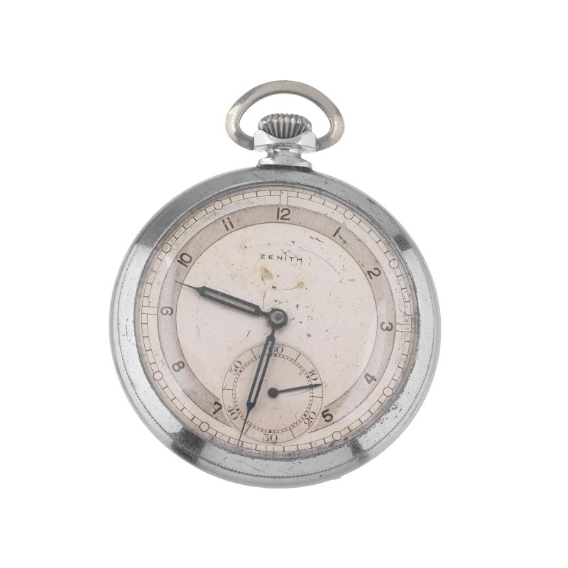 Zenith : ZENITH METAL POCKET WATCH  - Auction ONLINE AUCTION | WATCHES - Pandolfini Casa d'Aste