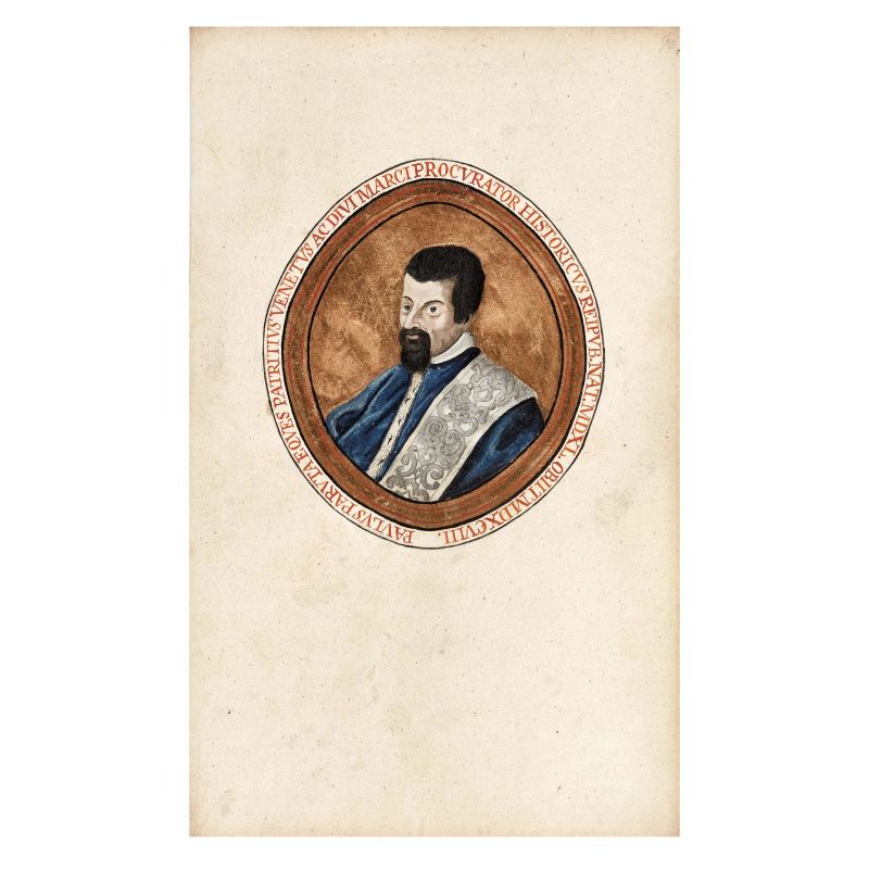 Paolo Paruta portrait. A great Venetian historian and statesman  - Auction BOOKS, MANUSCRIPTS AND AUTOGRAPHS - Pandolfini Casa d'Aste
