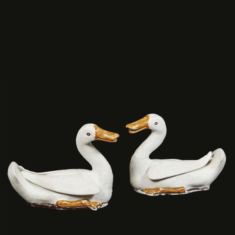 A PAIR OF DUCKS, CHINA, QING DYNASTY, 18TH CENTURY  - Auction Asian Art -  &#19996;&#26041;&#33402;&#26415; - Pandolfini Casa d'Aste