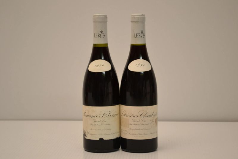 Domaine Leroy 1990  - Asta Una Straordinaria Selezione di Vini Pregiati da Cantine Italiane - Pandolfini Casa d'Aste