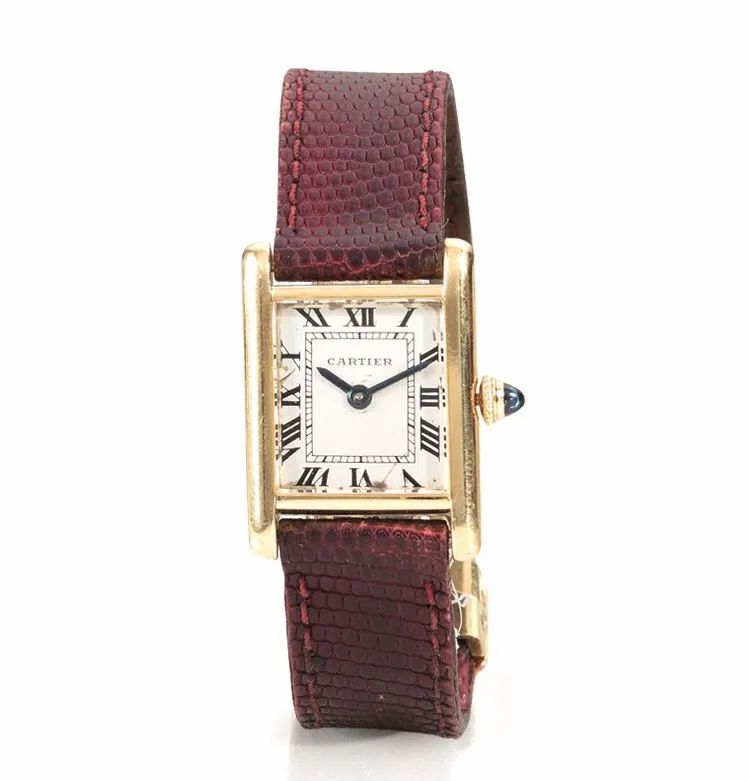 Orologio da polso Cartier Tank Louis Cartier, in oro giallo 18 kt  - Auction Important Jewels and Watches - I - Pandolfini Casa d'Aste