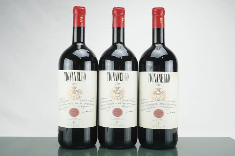 Tignanello Antinori 2003  - Asta L'Essenziale - Vini Italiani e Francesi da Cantine Selezionate - Pandolfini Casa d'Aste