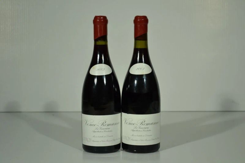 Vosne-Romanee Les Genevrieres Domaine Leroy 2003  - Auction Finest and Rarest Wines - Pandolfini Casa d'Aste