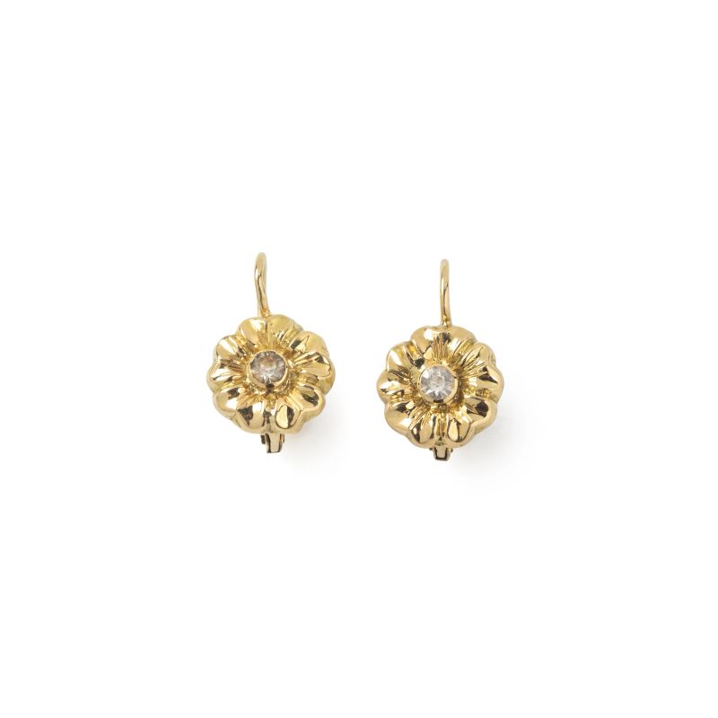 



PAIR OF FLORAL EARRINGS IN 18KT YELLOW GOLD  - Auction ARCADE |  JEWELS - Pandolfini Casa d'Aste