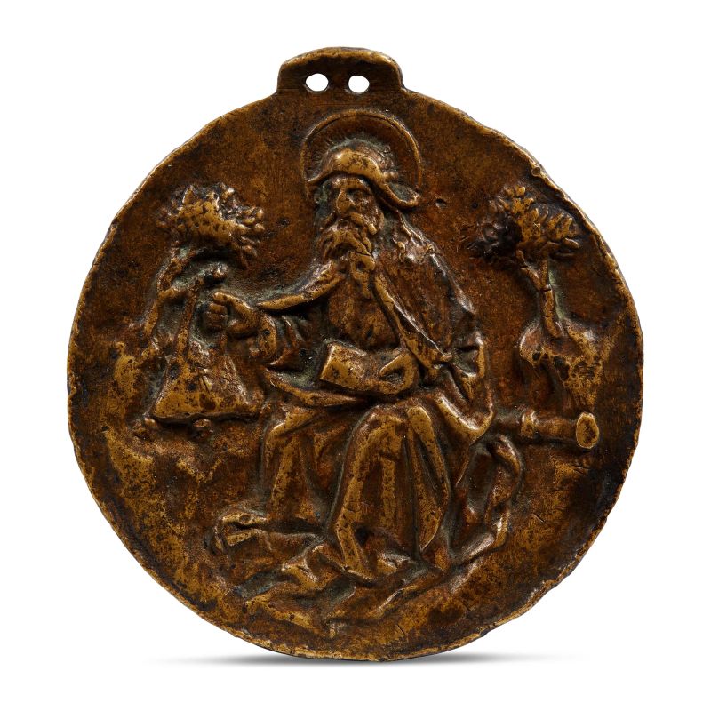 



Germany, 16th century, Saint Hermit, bronze  - Auction PLAQUETTES, MEDALS, AND SMALL BRONZE SCULPTURES FROM THE COLLECTION OF MARIO SCAGLIA AND OTHER PROVENANCES - Pandolfini Casa d'Aste