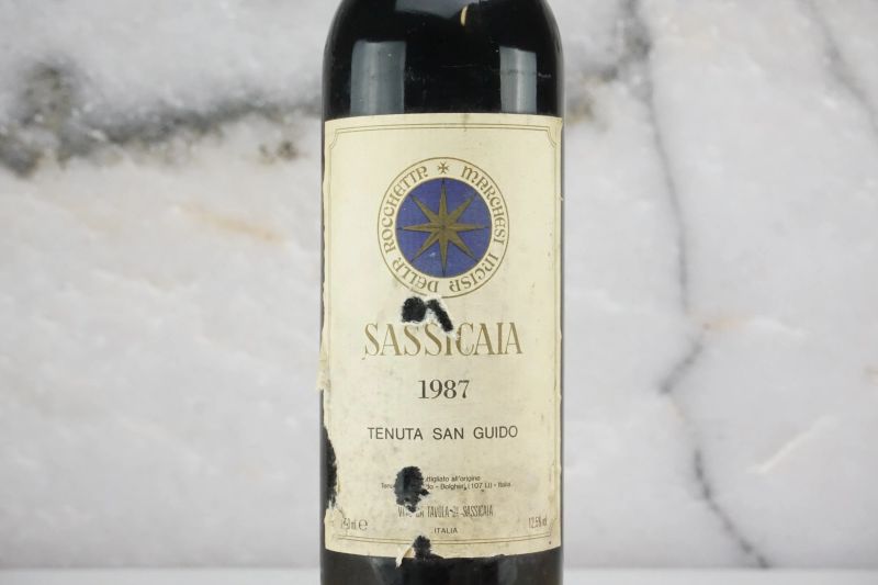 Sassicaia Tenuta San Guido 1987  - Auction Smart Wine 2.0 | Online Auction - Pandolfini Casa d'Aste