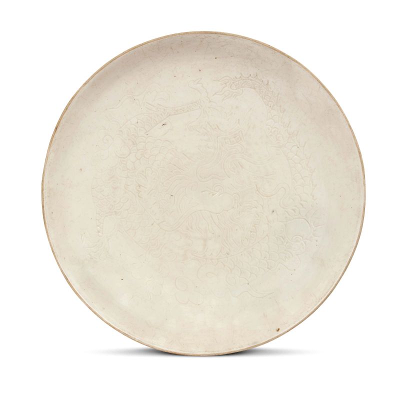 



PIATTO BIANCO CON DRAGO INCISO, CINA, DINASTIA QING, SEC. XIX  - Asta Arte Orientale | 东方艺术 - Pandolfini Casa d'Aste