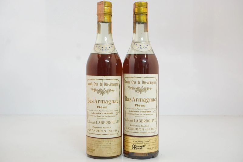     Bas Armagnac Vieux du Domaine d&rsquo;Escoubes Laberdolive 1935******   - Asta Vini Pregiati e Distillati da Collezione - Pandolfini Casa d'Aste