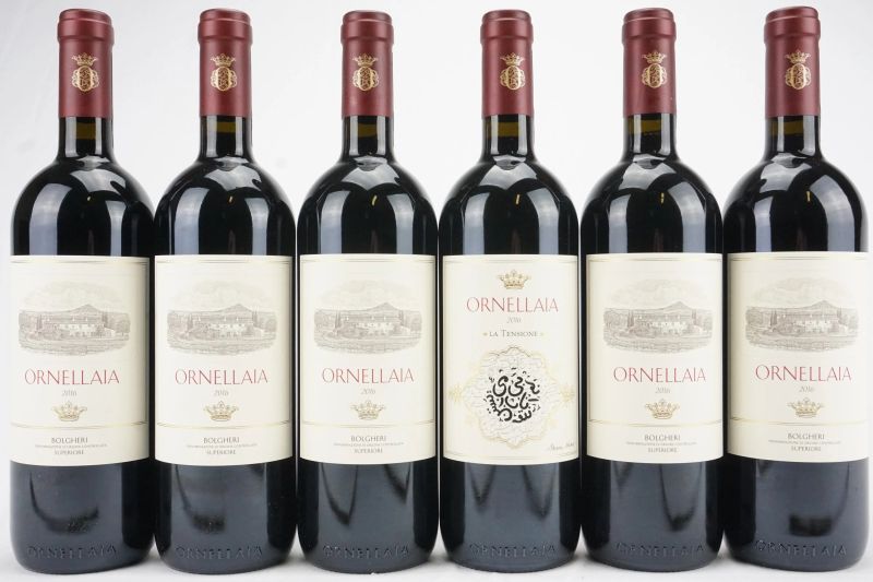      Ornellaia 2016   - Auction Il Fascino e l'Eleganza - A journey through the best Italian and French Wines - Pandolfini Casa d'Aste