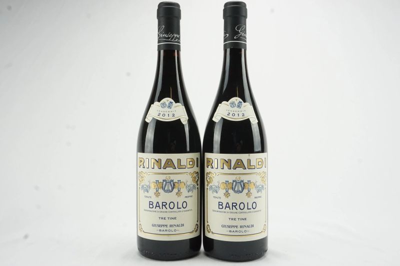      Barolo Tre Tine Giuseppe Rinaldi 2012    - Auction The Art of Collecting - Italian and French wines from selected cellars - Pandolfini Casa d'Aste