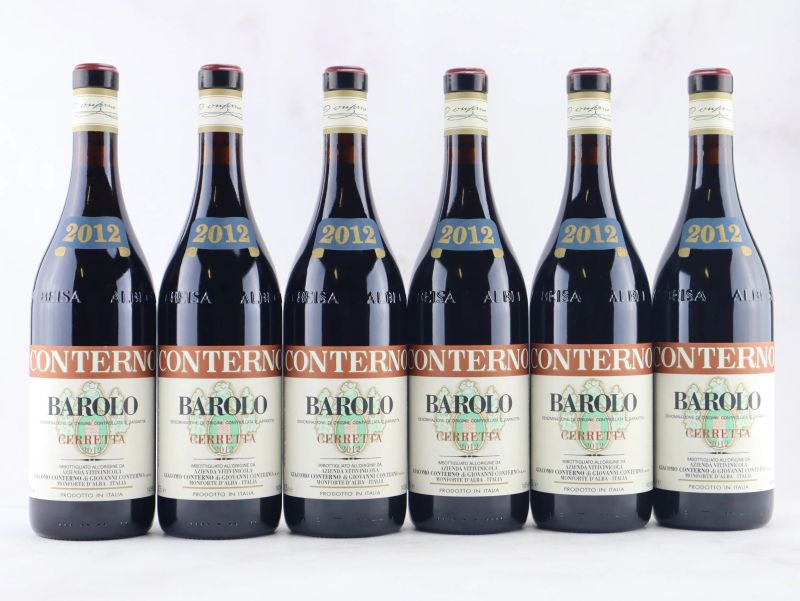 Barolo Cerretta Giacomo Conterno 2012  - Asta ALCHIMIA - Vini Pregiati e da Collezione - Pandolfini Casa d'Aste