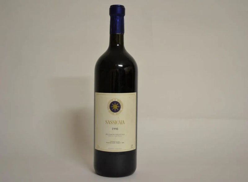 Sassicaia Tenuta San Guido 1998  - Asta PANDOLFINI PER EXPO 2015: VINI PREGIATI E DA COLLEZIONE - Pandolfini Casa d'Aste