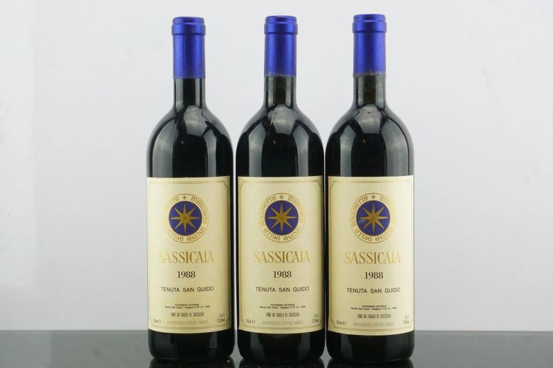 Sassicaia Tenuta San Guido 1988  - Asta AS TIME GOES BY | Vini Pregiati e da Collezione - Pandolfini Casa d'Aste