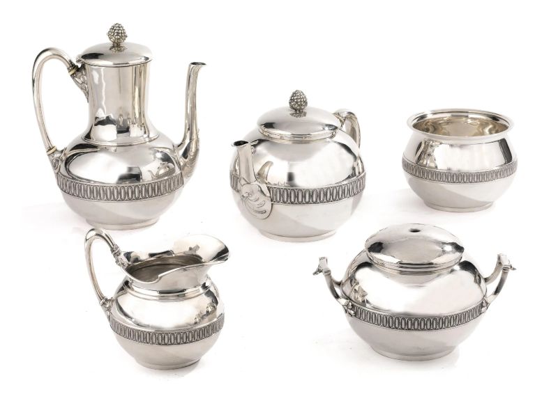 TIFFANY&CO, 1870 CIRCA, SERVIZIO DA TÈ  - Auction TIMED AUCTION | FINE SILVER - Pandolfini Casa d'Aste