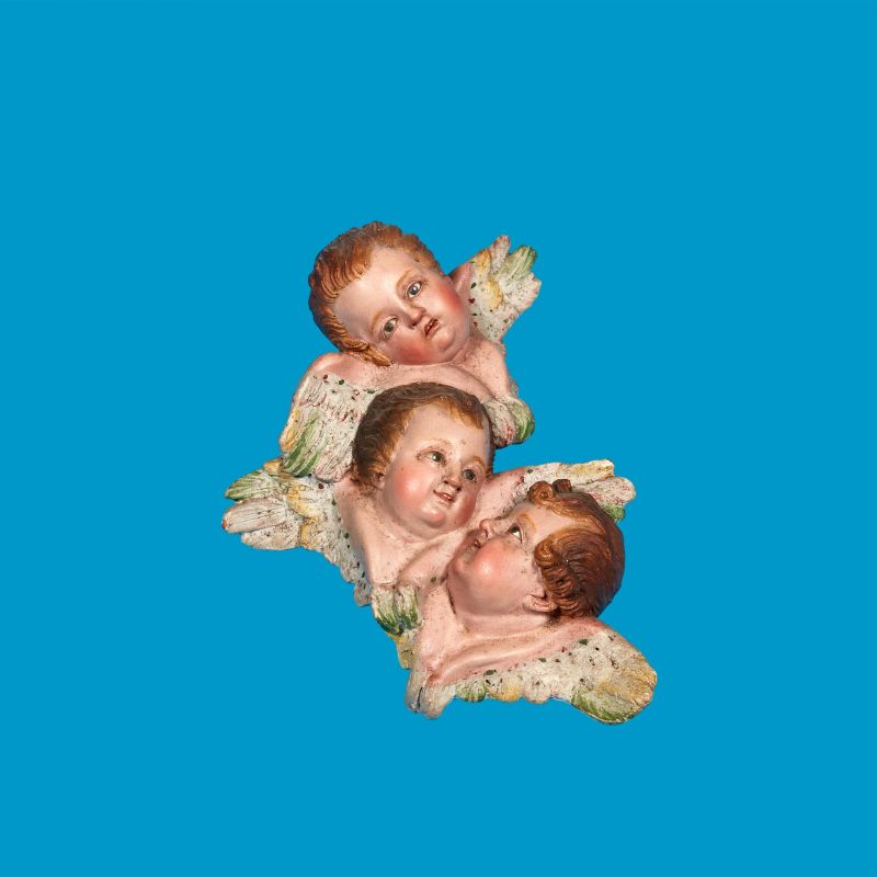 THREE CHERUBS, NAPLES, 18TH/19TH CENTURY  - Auction NEAPOLITAN NATIVITY SHEPHERDS - Pandolfini Casa d'Aste