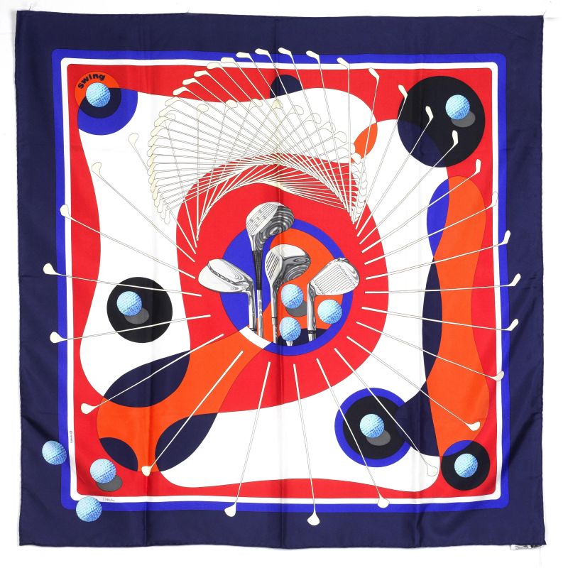 Hermes : HERMES FOULARD &quot;SWING&quot;  - Asta VINTAGE: BORSE E ACCESSORI DI HERMES, LOUIS VUITTON E ALTRE GRANDI MAISON - Pandolfini Casa d'Aste