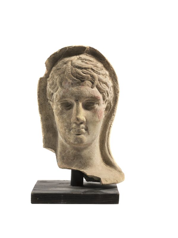 TESTA VIRILE VOTIVA  - Auction Antiquities - Pandolfini Casa d'Aste