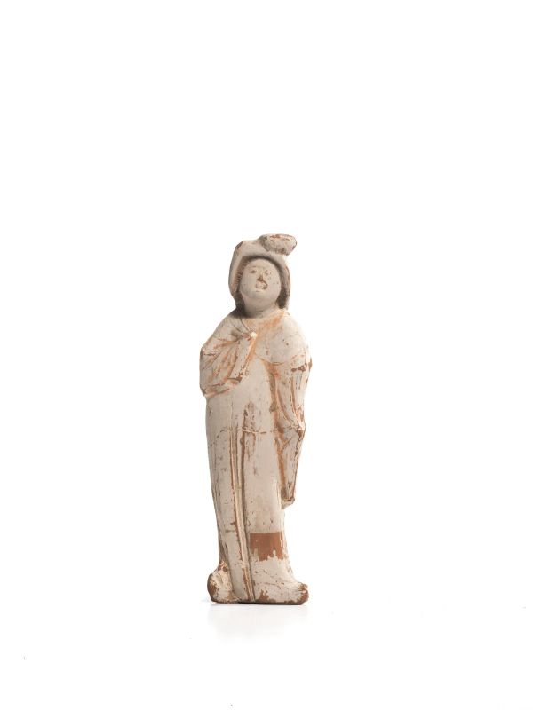 FIGURA IN TERRACOTTA, CINA, DINASTIA TANG  - Asta Arte Orientale - Pandolfini Casa d'Aste