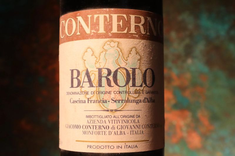Barolo Cascina Francia Giacomo Conterno 2000  - Asta Smartwine 2.0 | Christmas Edition - Pandolfini Casa d'Aste