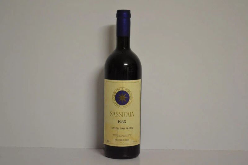 Sassicaia Tenuta San Guido 1985  - Asta Vini Pregiati e da Collezione - Pandolfini Casa d'Aste