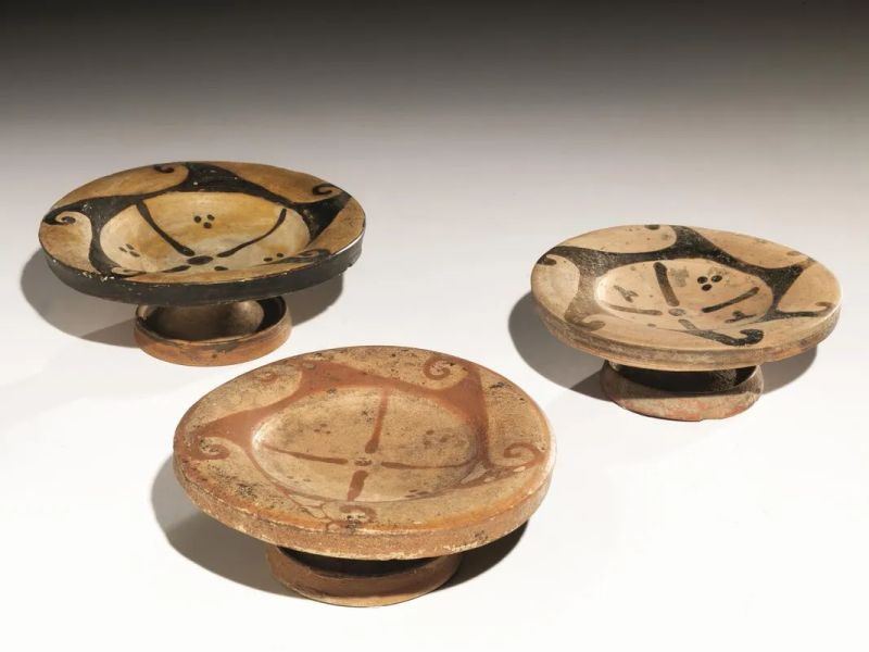 Tre piattelli tipo Genucilia  - Auction Antiquities - Pandolfini Casa d'Aste