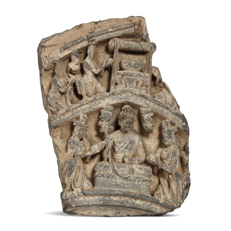 A SCULPTURE, CANDHARA, 1500 - 1000 BC  - Auction Asian Art | &#19996;&#26041;&#33402;&#26415; - Pandolfini Casa d'Aste