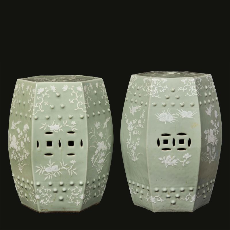 TWO GARDEN SEATS, CHINA, LATE QING DYNASTY  - Auction Asian Art -  &#19996;&#26041;&#33402;&#26415; - Pandolfini Casa d'Aste