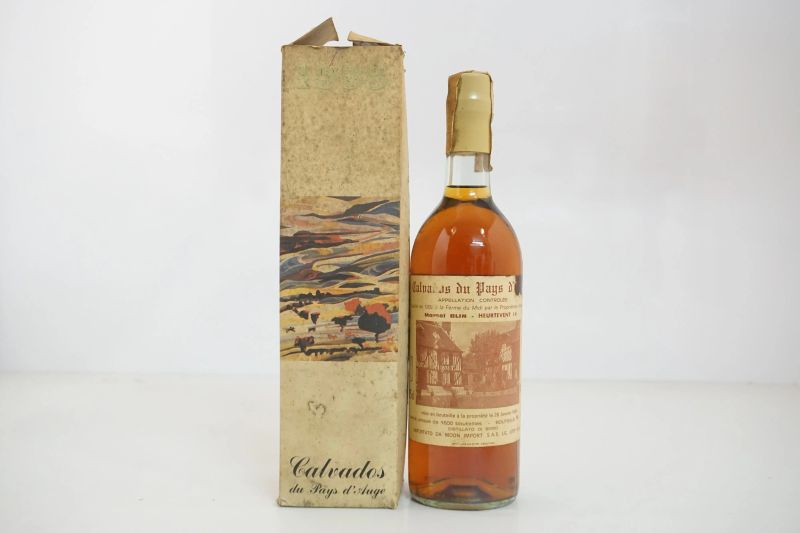      Calvados du Pays d'Auge Marcel Blin 1938   - Asta Vini Pregiati e Distillati da Collezione - Pandolfini Casa d'Aste