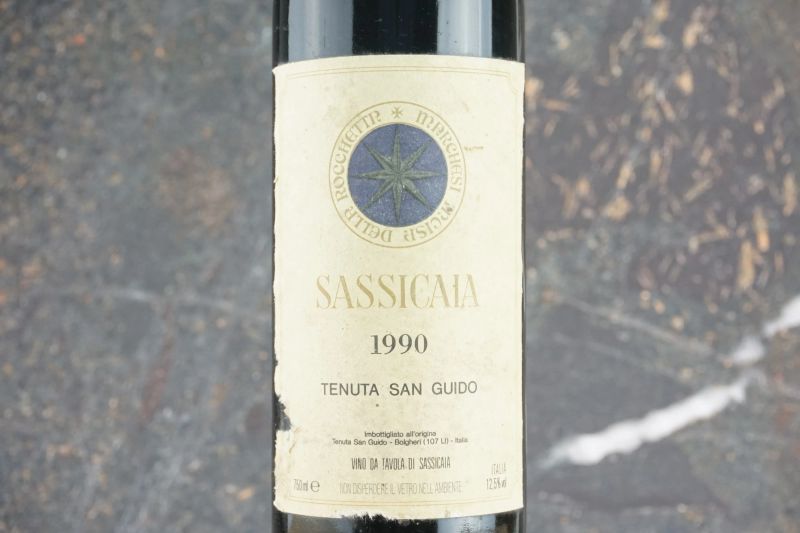 Sassicaia Tenuta San Guido 1990  - Asta Smart Wine 2.0 | Click & Drink - Pandolfini Casa d'Aste