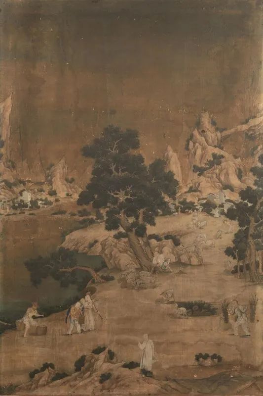 GRANDE DIPINTO SU SETA, CINA, DINASTIA QING, SEC. XIX  - Auction Asian Art - Pandolfini Casa d'Aste