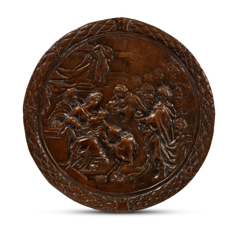 



Northern Italy, 16th century, Adoration of the Magi, bronze  - Auction PLAQUETTES, MEDALS, AND SMALL BRONZE SCULPTURES FROM THE COLLECTION OF MARIO SCAGLIA AND OTHER PROVENANCES - Pandolfini Casa d'Aste