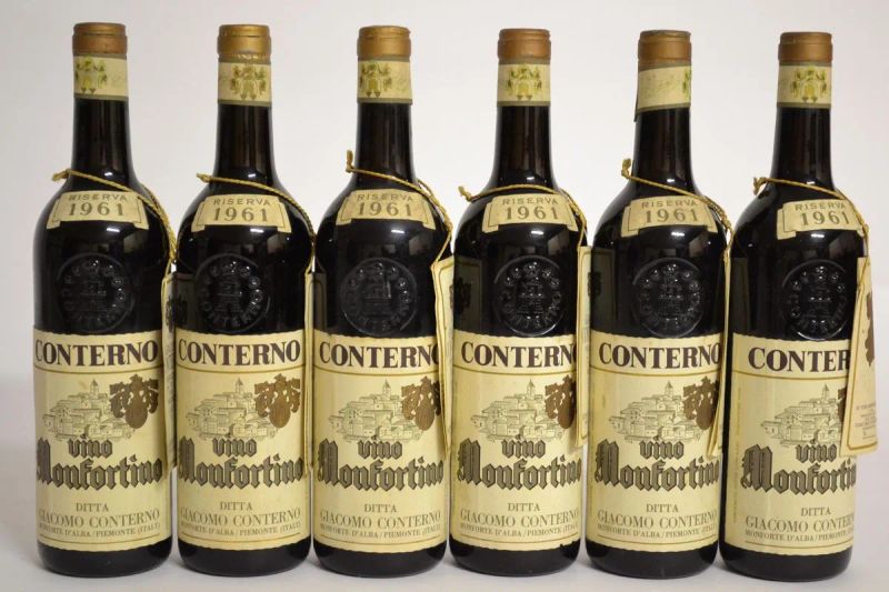 Barolo Monfortino Riserva Giacomo Conterno 1961  - Asta PANDOLFINI PER EXPO 2015: VINI PREGIATI E DA COLLEZIONE - Pandolfini Casa d'Aste