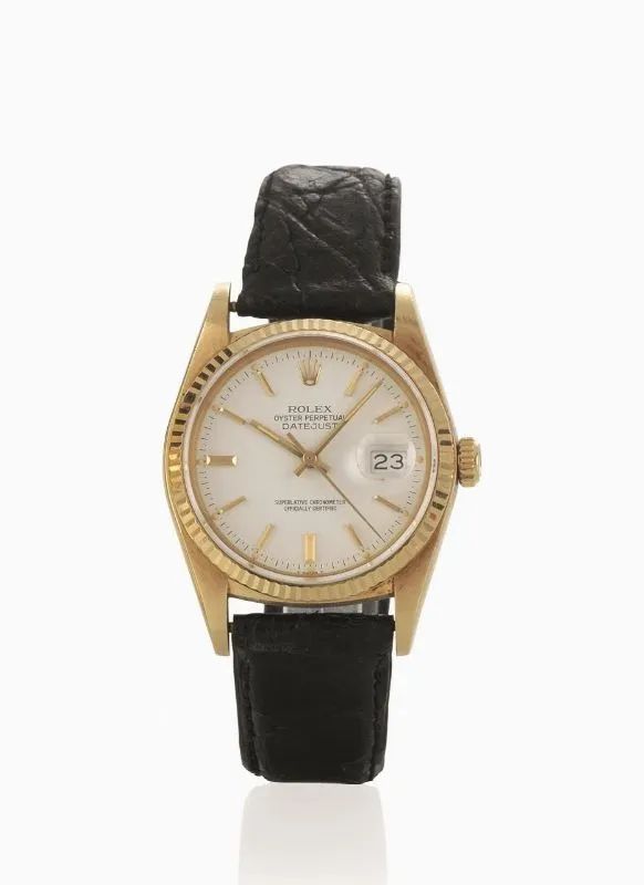 OROLOGIO DA POLSO ROLEX OYSTER PERPETUAL DATE JUST, REF. 16018, SERIALE N. 8'477'804, IN ORO GIALLO 18 KT  - Auction Fine Jewels and Watches - Pandolfini Casa d'Aste