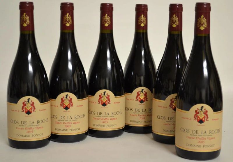 Clos De La Roche Cuvee Vieilles Vignes Domaine Ponsot 2005  - Auction The passion of a life. A selection of fine wines from the Cellar of the Marcucci. - Pandolfini Casa d'Aste