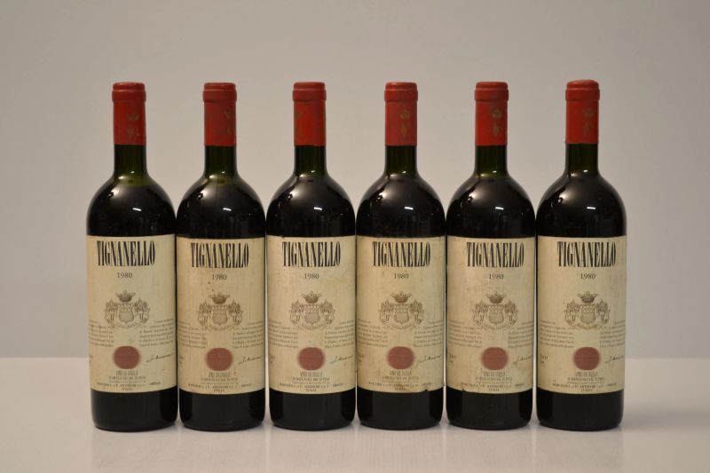 Tignanello Antinori 1980  - Auction the excellence of italian and international wines from selected cellars - Pandolfini Casa d'Aste