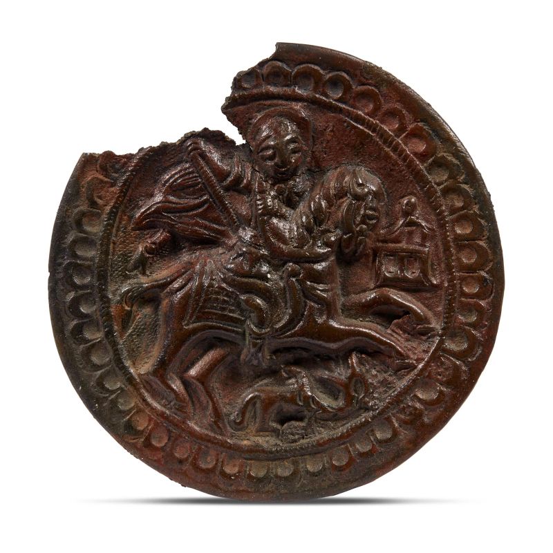 



Germany, 16th century, Saint George and the Dragon, copper  - Auction PLAQUETTES, MEDALS, AND SMALL BRONZE SCULPTURES FROM THE COLLECTION OF MARIO SCAGLIA AND OTHER PROVENANCES - Pandolfini Casa d'Aste